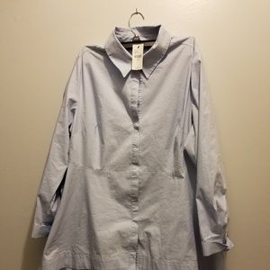 Lane Bryant, baby blue, high Low shirt, sz14/16